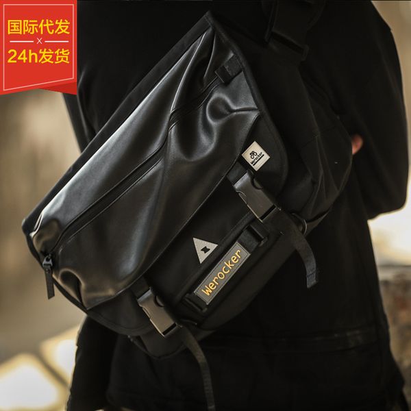 tide personality black man shoulder bag badge oxford cloth youth men's sports casual leather stitching messenger bags
tide personality black man shoulder bag badge oxford cloth youth men's sports casual leather stitching messenger bags