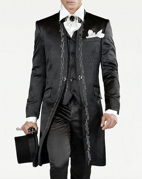 men's suits & blazers brand groomsmen mandarin lapel groom tuxedos black men embroidery wedding/prom/dinner man blazer(jacket+pant, White;black
men's suits & blazers brand groomsmen mandarin lapel groom tuxedos black men embroidery wedding/prom/dinner man blazer(jacket+pant, White;black