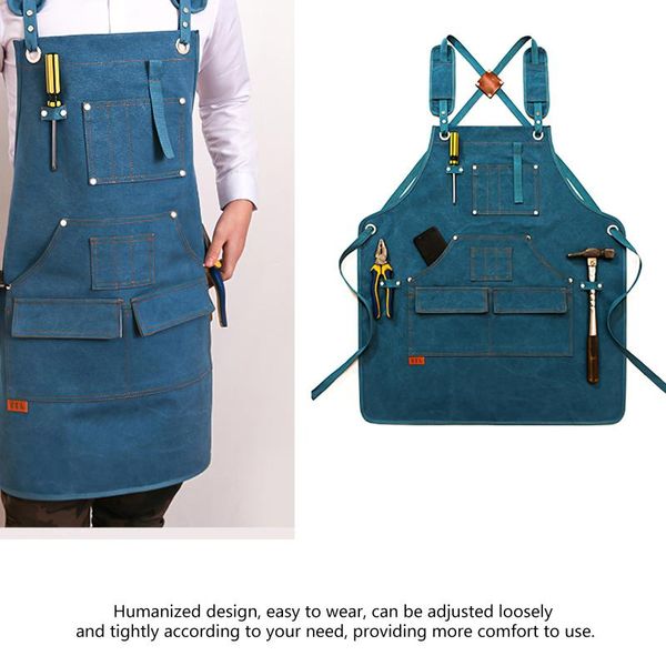 aprons cafe baking hair salon blue canvas apron adjustable multifunctional compact chef baker barber gardening woodworking pinafore
aprons cafe baking hair salon blue canvas apron adjustable multifunctional compact chef baker barber gardening woodworking pinafore