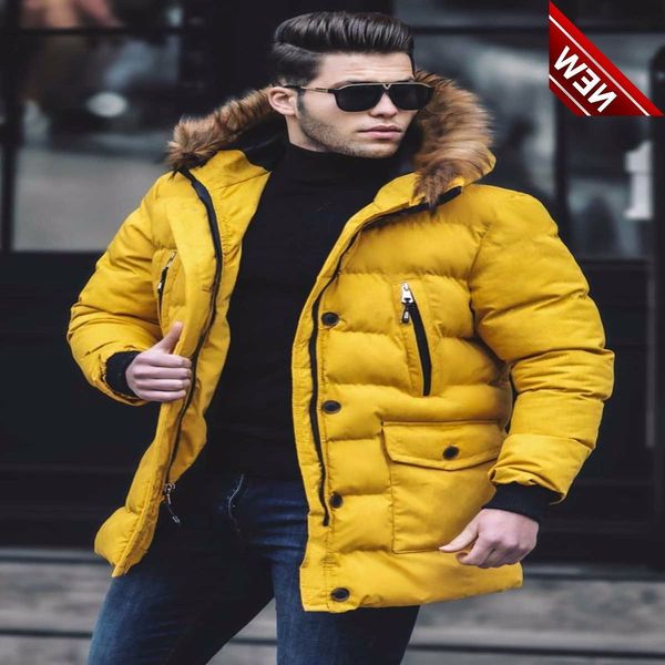 male long inflatable coat new style winter jacket men real fur collar hooded white duck down thick, Black
male long inflatable coat new style winter jacket men real fur collar hooded white duck down thick, Black