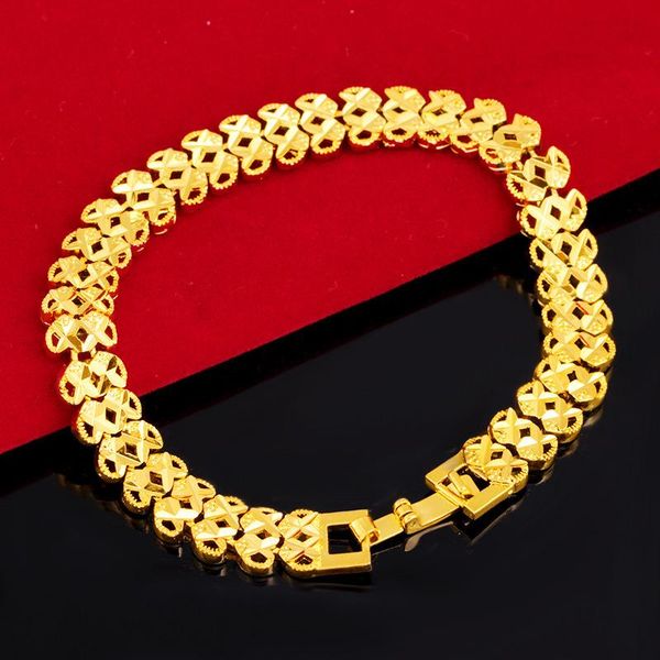 link, chain european coin gold men's bracelet gold-plated women's watch 24k vietnam sand jewelry bangle gifts wholesale, Black
link, chain european coin gold men's bracelet gold-plated women's watch 24k vietnam sand jewelry bangle gifts wholesale, Black