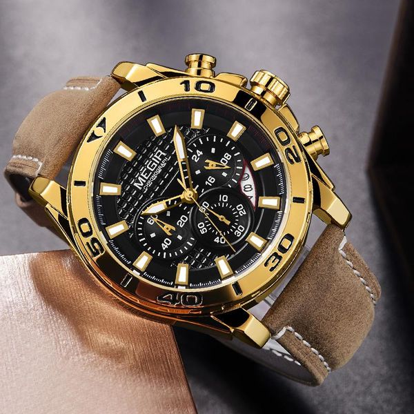 wristwatches 2021 megir watch men fashion gold sport quartz watches waterproof hour male casual wristwatch relogio masculin, Slivery;brown
wristwatches 2021 megir watch men fashion gold sport quartz watches waterproof hour male casual wristwatch relogio masculin, Slivery;brown