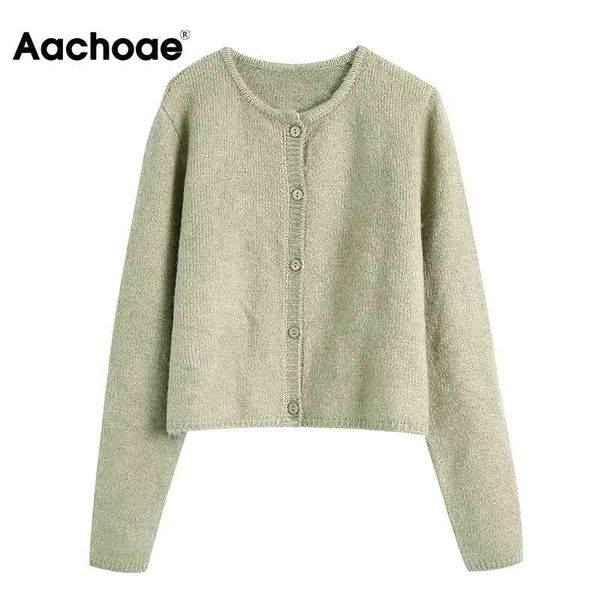 aachoae chic women green cropped cardigan female casual o neck knitted sweater elegant long sleeve outerwear 210413, White;black
aachoae chic women green cropped cardigan female casual o neck knitted sweater elegant long sleeve outerwear 210413, White;black
