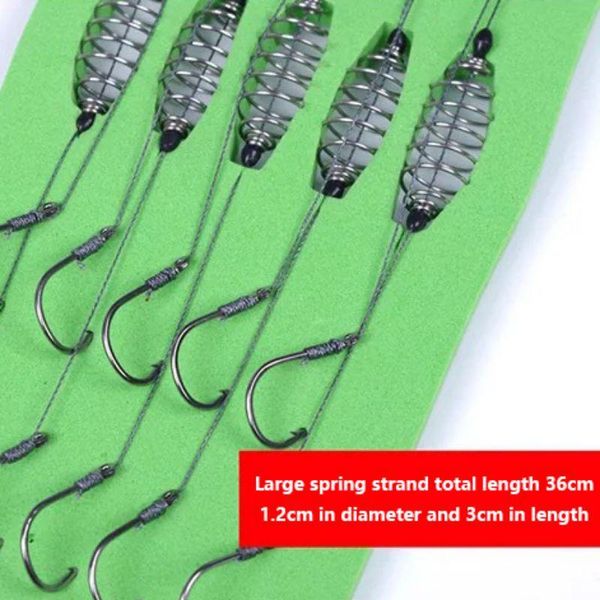 fishing hooks 5 pcs / set double hook with carton line steel barbed carp bait feeder cage accessories
fishing hooks 5 pcs / set double hook with carton line steel barbed carp bait feeder cage accessories