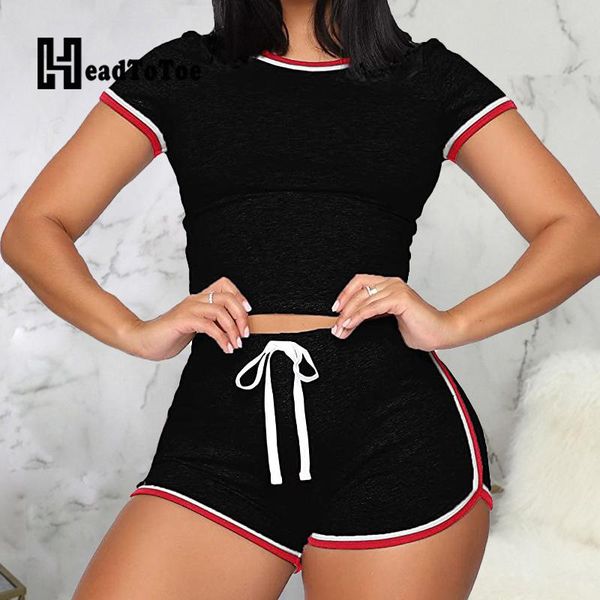 women's tracksuits solid drawstring casual sporty basic 2 piece set women short sleeve round neck slim two outfits woman, Gray
women's tracksuits solid drawstring casual sporty basic 2 piece set women short sleeve round neck slim two outfits woman, Gray