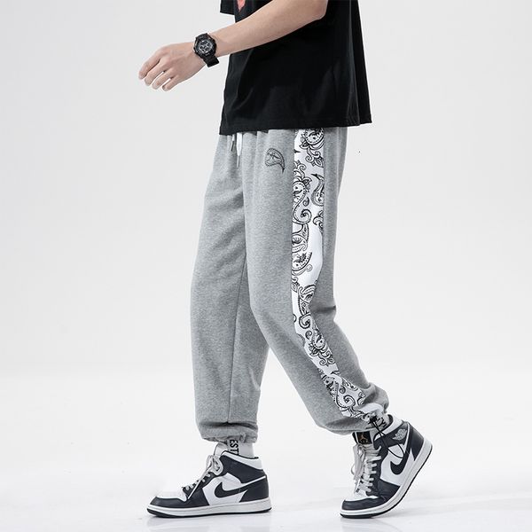 casual pants summer sports men's loose guard leg bound elastic blue and white porcelain printing trend student, Black
casual pants summer sports men's loose guard leg bound elastic blue and white porcelain printing trend student, Black