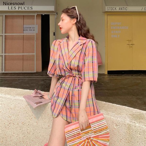 women's jackets nicesnowl korean-style loose-fit plaid small suit jacket summer thin waist hugging lace-up mid-length jumper fashion, Black;brown
women's jackets nicesnowl korean-style loose-fit plaid small suit jacket summer thin waist hugging lace-up mid-length jumper fashion, Black;brown