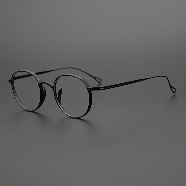 vintage men pure titanium glasses frame male round eyewear women myopia prescription optical eyeglasses fashion sunglasses fram frames, Black
vintage men pure titanium glasses frame male round eyewear women myopia prescription optical eyeglasses fashion sunglasses fram frames, Black