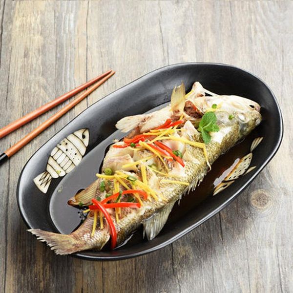 creative japanese fish plate large restaurant ceramic household rectangular western fruit oval dishes & plates
creative japanese fish plate large restaurant ceramic household rectangular western fruit oval dishes & plates