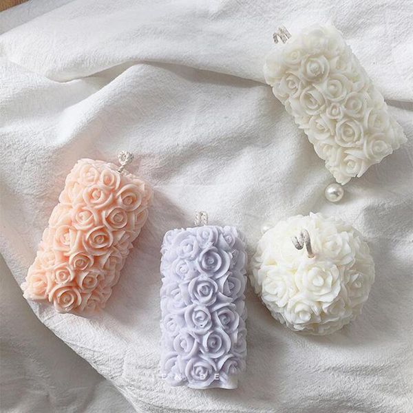 craft tools 3d rose flowers candle mold round cylinder silicone molds flower ball scented soap mould
craft tools 3d rose flowers candle mold round cylinder silicone molds flower ball scented soap mould