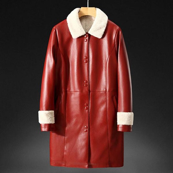 women's leather & faux winter women's fur jacket casual coats lapel jackets pu long motorcycle thick outwear coat 8060940, Black
women's leather & faux winter women's fur jacket casual coats lapel jackets pu long motorcycle thick outwear coat 8060940, Black