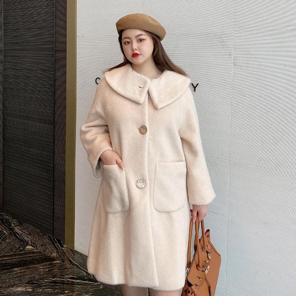 women's wool & blends large wear medium and long woolen coat autumn winter waist closing temperament commuting double-sided, Black 
women's wool & blends large wear medium and long woolen coat autumn winter waist closing temperament commuting double-sided, Black
