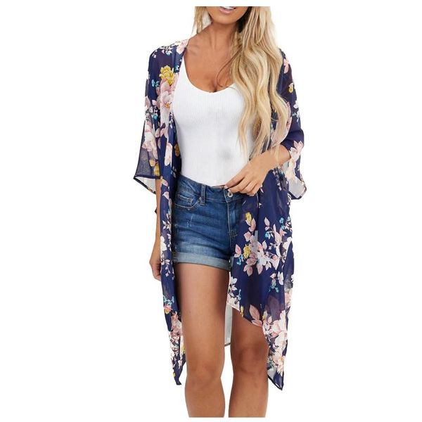 bikini cover up beachwear women's fashion chiffon printed cardigan loose large yards long beach cover-ups swimwear, White;black
bikini cover up beachwear women's fashion chiffon printed cardigan loose large yards long beach cover-ups swimwear, White;black