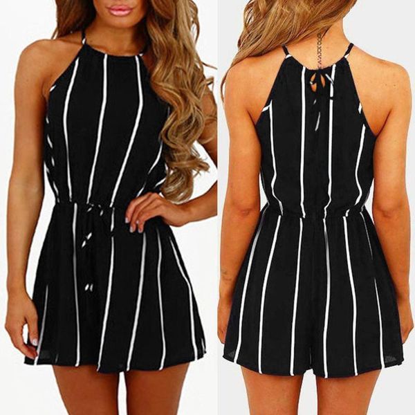 women's jumpsuits & rompers fashion women stripe printing off shoulder sleeveless jumpsuit summer playsuit z, Black;white
women's jumpsuits & rompers fashion women stripe printing off shoulder sleeveless jumpsuit summer playsuit z, Black;white