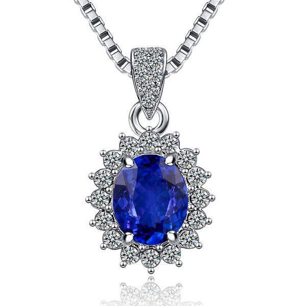 charming sunflower pendant necklace women's wedding engagement blue crystal zircon party jewelry gift necklaces, Silver
charming sunflower pendant necklace women's wedding engagement blue crystal zircon party jewelry gift necklaces, Silver