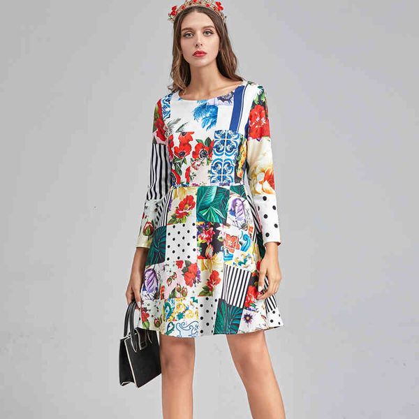 dress spring retro printing polka dot stripes sleeve thin temperament dressed up by women quality clothes, Black;gray
dress spring retro printing polka dot stripes sleeve thin temperament dressed up by women quality clothes, Black;gray
