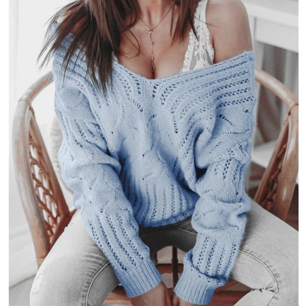 women's sweaters oversized loose korean style women hollow v-neck long sleeve jumper ladies pullover plus size casual female knit swea, White;black
women's sweaters oversized loose korean style women hollow v-neck long sleeve jumper ladies pullover plus size casual female knit swea, White;black