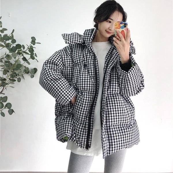 women's down & parkas 2021 winter coat women hooded classic black white plaid puffer jacket warm 90% duck thick loose outwear
women's down & parkas 2021 winter coat women hooded classic black white plaid puffer jacket warm 90% duck thick loose outwear