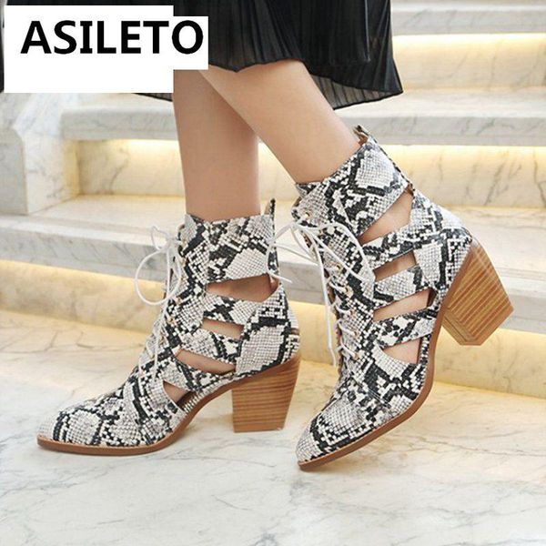 boots asileto ankle snake for women pointed square high heels cross tied hollow snakeskin booties size 43 44 summer shoes, Black
boots asileto ankle snake for women pointed square high heels cross tied hollow snakeskin booties size 43 44 summer shoes, Black