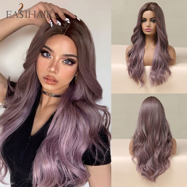 long wavy purple ombre synthetic wigs for women natural hair cosplay wigs heat resistant cosplaysalon wedding hairstyle, Black
long wavy purple ombre synthetic wigs for women natural hair cosplay wigs heat resistant cosplaysalon wedding hairstyle, Black