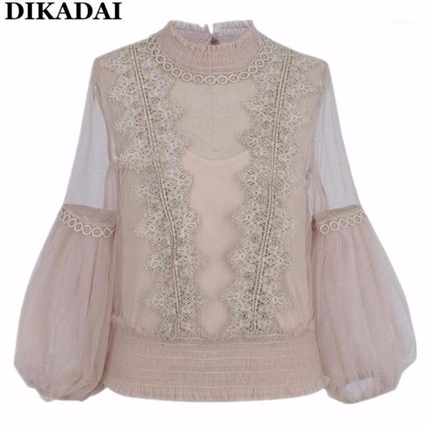 women's blouses & shirts embroidery lantern sleeve lace blouse shirt women fall 2021 fashion mesh elegant female blusas oversize cloth, White
women's blouses & shirts embroidery lantern sleeve lace blouse shirt women fall 2021 fashion mesh elegant female blusas oversize cloth, White