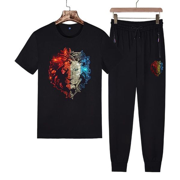 men's tracksuits cinsy mens men set 2021 solid oversized causal outfits of summer wear lion diamond print t-shirt and pant for, Gray
men's tracksuits cinsy mens men set 2021 solid oversized causal outfits of summer wear lion diamond print t-shirt and pant for, Gray