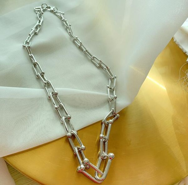 earrings & necklace u-shaped women thick chain exaggerated hip-hop clavicle luxury simple sweater metal bravelst jewelry set, Silver
earrings & necklace u-shaped women thick chain exaggerated hip-hop clavicle luxury simple sweater metal bravelst jewelry set, Silver