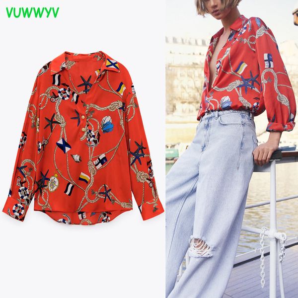 red flowing print shirts for women summer fashion high street long blouses woman full sleeve casual ladies clothes 210430, White
red flowing print shirts for women summer fashion high street long blouses woman full sleeve casual ladies clothes 210430, White