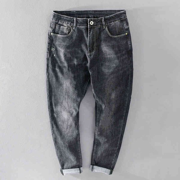 men's jeans spring ankle-length stretch cotton pants casual fashion trousers men comfortable solid mens clothing spodnie n6ah, Blue
men's jeans spring ankle-length stretch cotton pants casual fashion trousers men comfortable solid mens clothing spodnie n6ah, Blue
