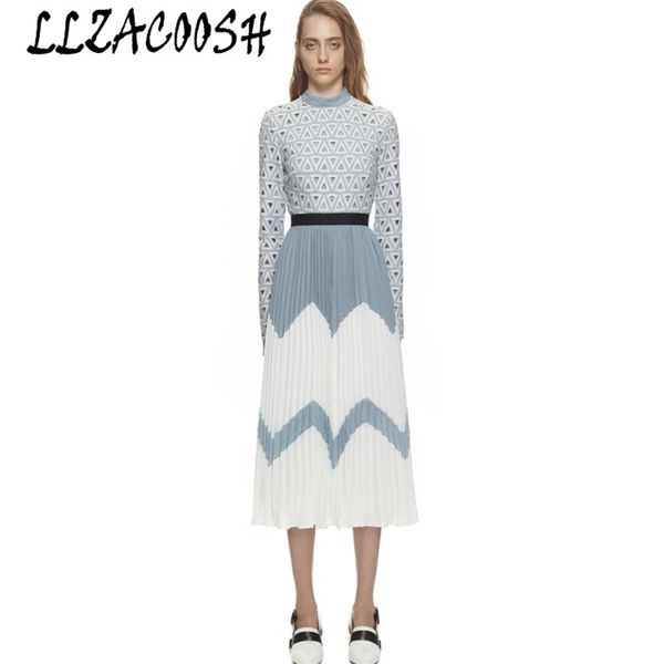 self portrait dresses women hollow out patchwork pleated lace dress long sleeve party dress 210514, Black;gray
self portrait dresses women hollow out patchwork pleated lace dress long sleeve party dress 210514, Black;gray