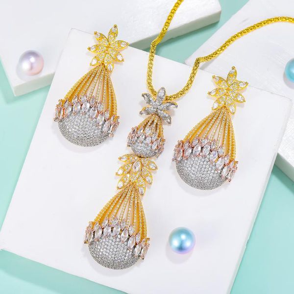 earrings & necklace godki romantic 2pcs tricolor earring jewelry set for women wedding party full zircon dubai bridal 2022, Silver
earrings & necklace godki romantic 2pcs tricolor earring jewelry set for women wedding party full zircon dubai bridal 2022, Silver