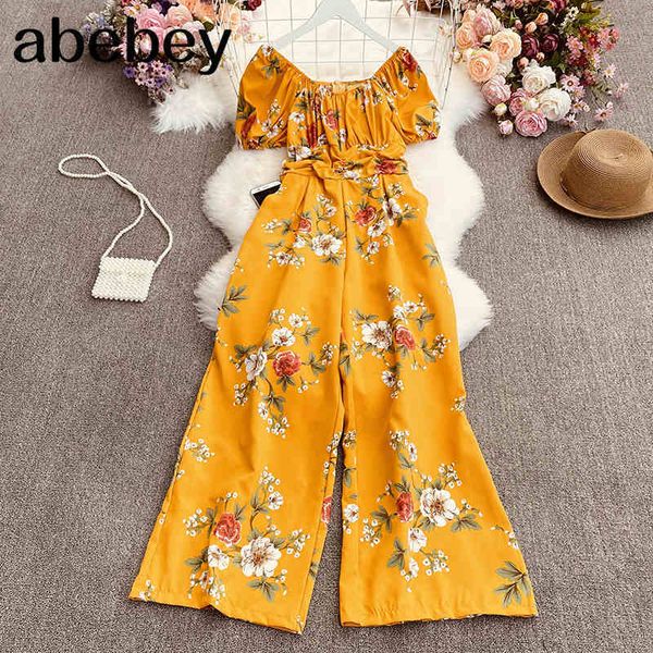 summer women slash neck off shoulder puff sleeve jumpsuit elastic waist slim print wide leg pants 210512, Black;white
summer women slash neck off shoulder puff sleeve jumpsuit elastic waist slim print wide leg pants 210512, Black;white