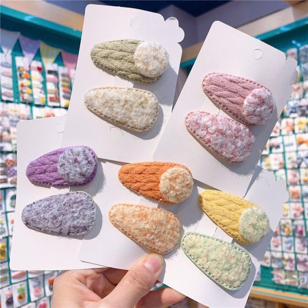 korea style simple cute girl hairpin wool buttons water droplets plush hair clip for children fashion accessories, Slivery;white
korea style simple cute girl hairpin wool buttons water droplets plush hair clip for children fashion accessories, Slivery;white