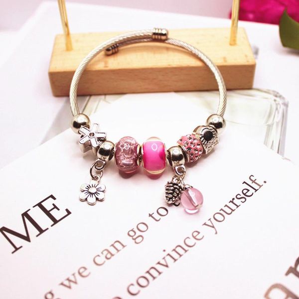 link, chain fashion classic series bracelet for women original brand beads charms luxury multiple styles jewelry gift, Black
link, chain fashion classic series bracelet for women original brand beads charms luxury multiple styles jewelry gift, Black