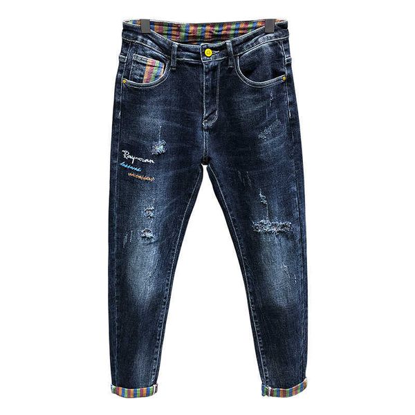 men's jeans trousers harem pants men stretch blue ripped distressed striped liner patched denim casual streetwear biker,3266 x0621 
men's jeans trousers harem pants men stretch blue ripped distressed striped liner patched denim casual streetwear biker,3266 x0621