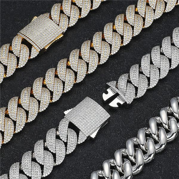 18mm 18-22inch gold silver plated bling cz wide cuban chain necklace links hip hop rapper street jewelry for men women
18mm 18-22inch gold silver plated bling cz wide cuban chain necklace links hip hop rapper street jewelry for men women