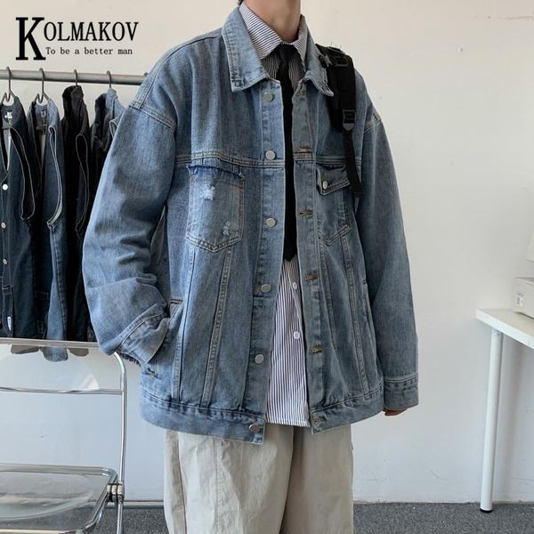 men's jackets kolmakov spring clothes for men in 2021 denim jacket korean version of loose coat solid chaqueta male overcoat, Black;brown
men's jackets kolmakov spring clothes for men in 2021 denim jacket korean version of loose coat solid chaqueta male overcoat, Black;brown