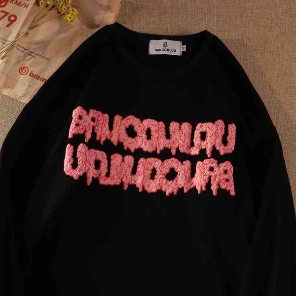 gaojiechao brand letter sweater women's spring and autumn thin loose hiphop fried street jacket, Black
gaojiechao brand letter sweater women's spring and autumn thin loose hiphop fried street jacket, Black