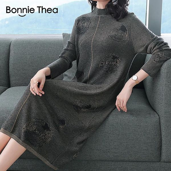 casual dresses bonnie thea women winter turtleneck party knitting dress women's autumn elegant sweater vestidos plus size lady, Black;gray
casual dresses bonnie thea women winter turtleneck party knitting dress women's autumn elegant sweater vestidos plus size lady, Black;gray