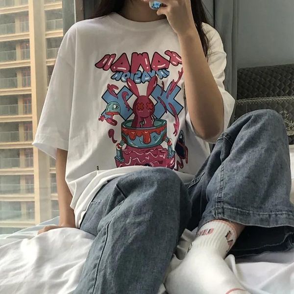 t-shirt summer cotton e-girl gothic print women harajuku tshirt grunge tee punk pastel goth clothing anime clothes vintage women's, White
t-shirt summer cotton e-girl gothic print women harajuku tshirt grunge tee punk pastel goth clothing anime clothes vintage women's, White