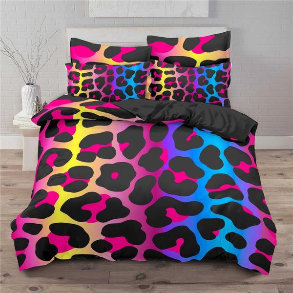 bedding sets 3d duvet cover leopard pattern quilt covers pillowcase 2/3pc full twin double luxury colorful home textile
bedding sets 3d duvet cover leopard pattern quilt covers pillowcase 2/3pc full twin double luxury colorful home textile