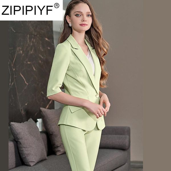 high-end green professional ol two suit sets 2021 elegant women summer one button half sleeves blazer + calf-length pants c153 piece dress, White
high-end green professional ol two suit sets 2021 elegant women summer one button half sleeves blazer + calf-length pants c153 piece dress, White
