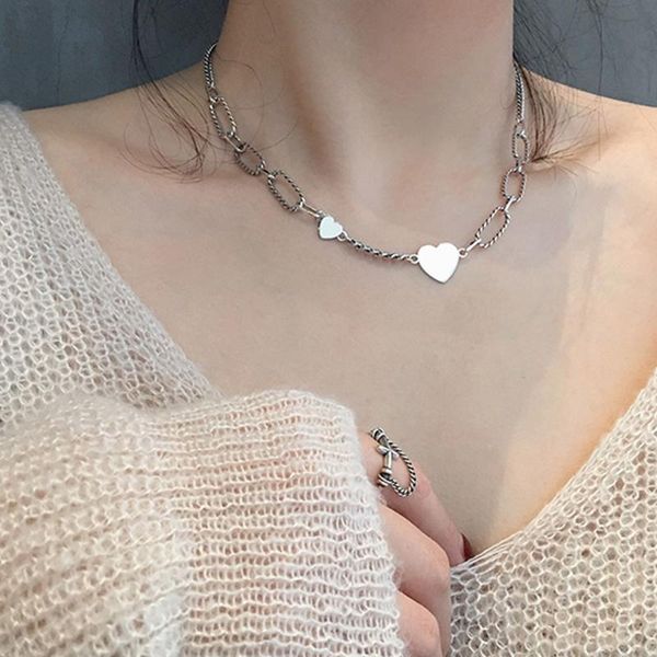 chokers fashion kpop heart clavicle chain choker necklace for women retro silver color hollow chunky necklaces party jewelry gifts, Golden;silver
chokers fashion kpop heart clavicle chain choker necklace for women retro silver color hollow chunky necklaces party jewelry gifts, Golden;silver