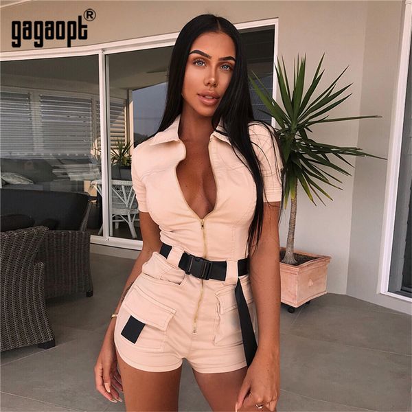 gagaopt womens autumn rompers jumpsuits khaki mini pants trousers shortsleeve casual playsuits, Black;white
gagaopt womens autumn rompers jumpsuits khaki mini pants trousers shortsleeve casual playsuits, Black;white