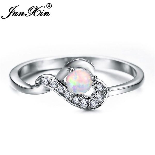 wedding rings junxin silver color heart for women round small stone white fire opal birthstone ring inlay zircon jewelry, Slivery;golden
wedding rings junxin silver color heart for women round small stone white fire opal birthstone ring inlay zircon jewelry, Slivery;golden