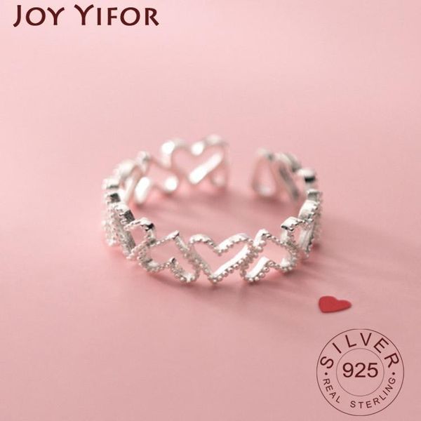 cluster rings 925 sterling silver simple design heart shape retro distressed opening handmade ring fashion fine jewelry, Golden;silver
cluster rings 925 sterling silver simple design heart shape retro distressed opening handmade ring fashion fine jewelry, Golden;silver