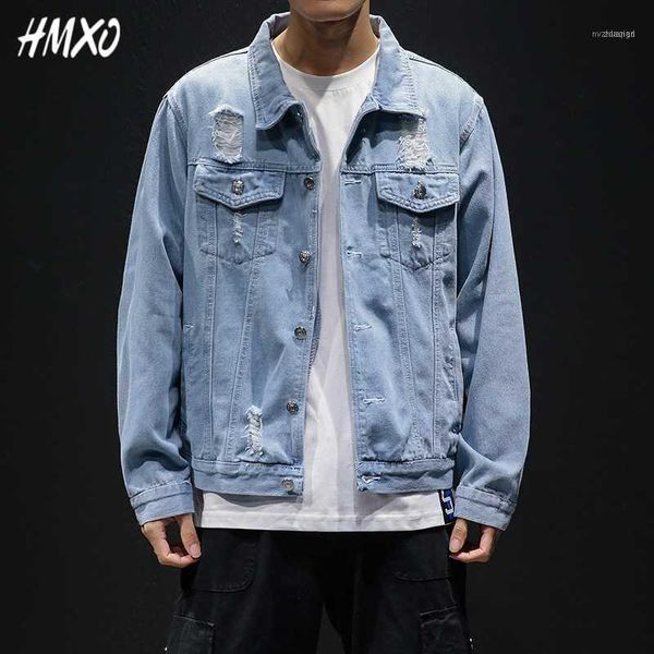 men's jackets hmxo 2021 fashion frayed design denim jacket retro style jeans casual street wear spring male clothes large 5xl1, Black;brown
men's jackets hmxo 2021 fashion frayed design denim jacket retro style jeans casual street wear spring male clothes large 5xl1, Black;brown
