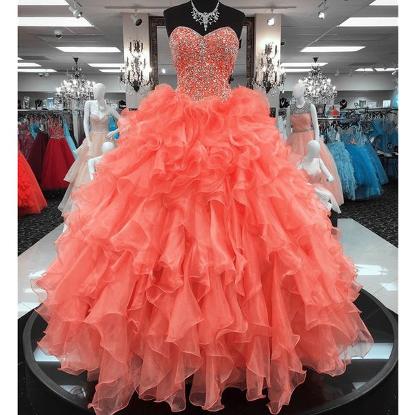orange quinceanera dresses sweetheart masquerade ball gowns crystals beaded corset organza ruffles floor length long sweet 16 prom gowns, Blue;red
orange quinceanera dresses sweetheart masquerade ball gowns crystals beaded corset organza ruffles floor length long sweet 16 prom gowns, Blue;red