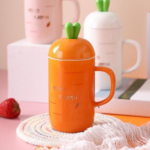 pink/white/orange -selling home cute cartoon carrot ceramic cup creative student mug with lid spoon household water mugs
pink/white/orange -selling home cute cartoon carrot ceramic cup creative student mug with lid spoon household water mugs