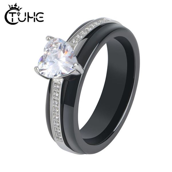wedding rings fashion ceramic crystal heart shaped women's zircon engagement glamour jewelry quality, Slivery;golden
wedding rings fashion ceramic crystal heart shaped women's zircon engagement glamour jewelry quality, Slivery;golden